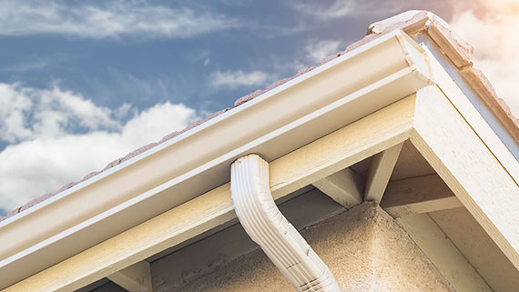A house with a high-pointed roof