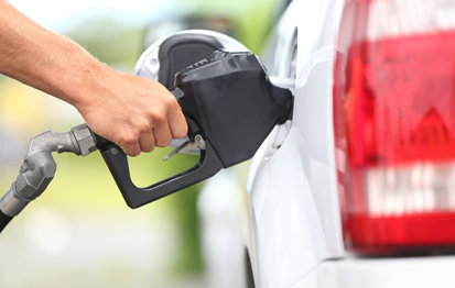 View from inside a car on snow covered roads
